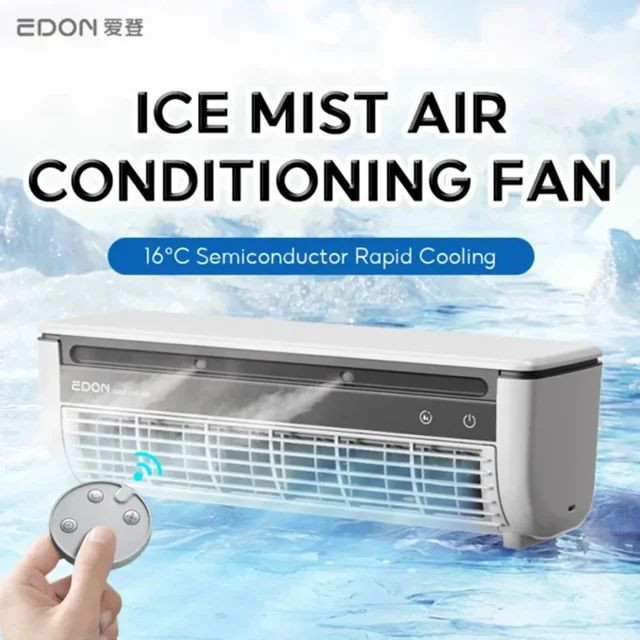 مینی کولر شارژی Edon مدل E868 با ریموت و مه پاش اورجینال