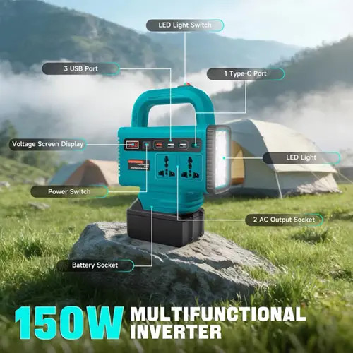 اینورتر شارژی چندمنظوره (Multifunction Intelligent Inverter) مدل تک باتری و دو باتری ۱۲۸