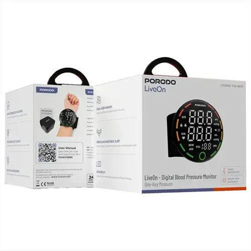 فشارسنج دیجیتالی مچی Porodo LiveOn مدل PDW01B