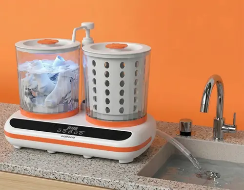 مینی لباس‌شویی و خشک‌کن شارژی مدل Launder Twin  HP200 از برند Porodo