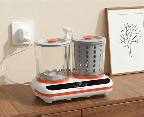 مینی لباسشویی و خشککن شارژی مدل Launder Twin HP200 از برند Porodo